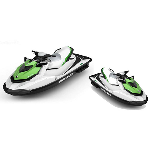 Petrol Multicolor FRP Water Scooter, Multicolor water scooter, Petrol water scooter, 2-seater water scooter, FRP water scooter, high-performance water scooter, marine scooter, petrol-powered watercraft